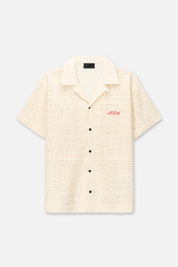 Sand Cotton Nathan Short Sleeve Shirt - Front View | RTA