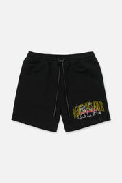 CLYDE SHORT | BLACK MIXED LOGO