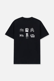 LIAM SHORT SLEEVE TEE | BLACK RAZOR TYPE