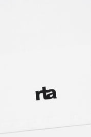 White Cotton Liam Tee - RTA Logo Detail Bottom Hem | RTA