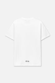 LIAM SHORT SLEEVE TEE | WHITE TOPOGRAPHIC LOGO