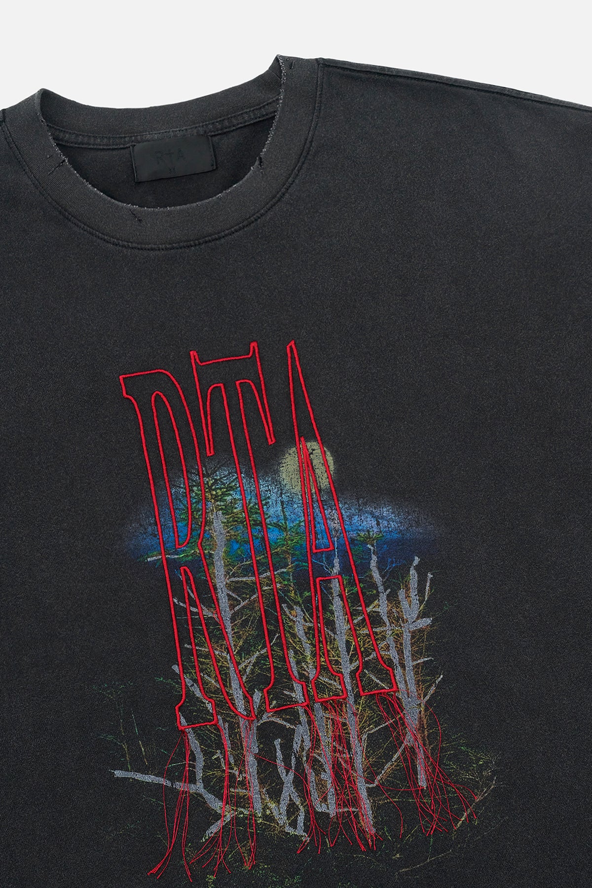 Black Forest Colin Tee Front Graphic Detail - Close Up View | RTA