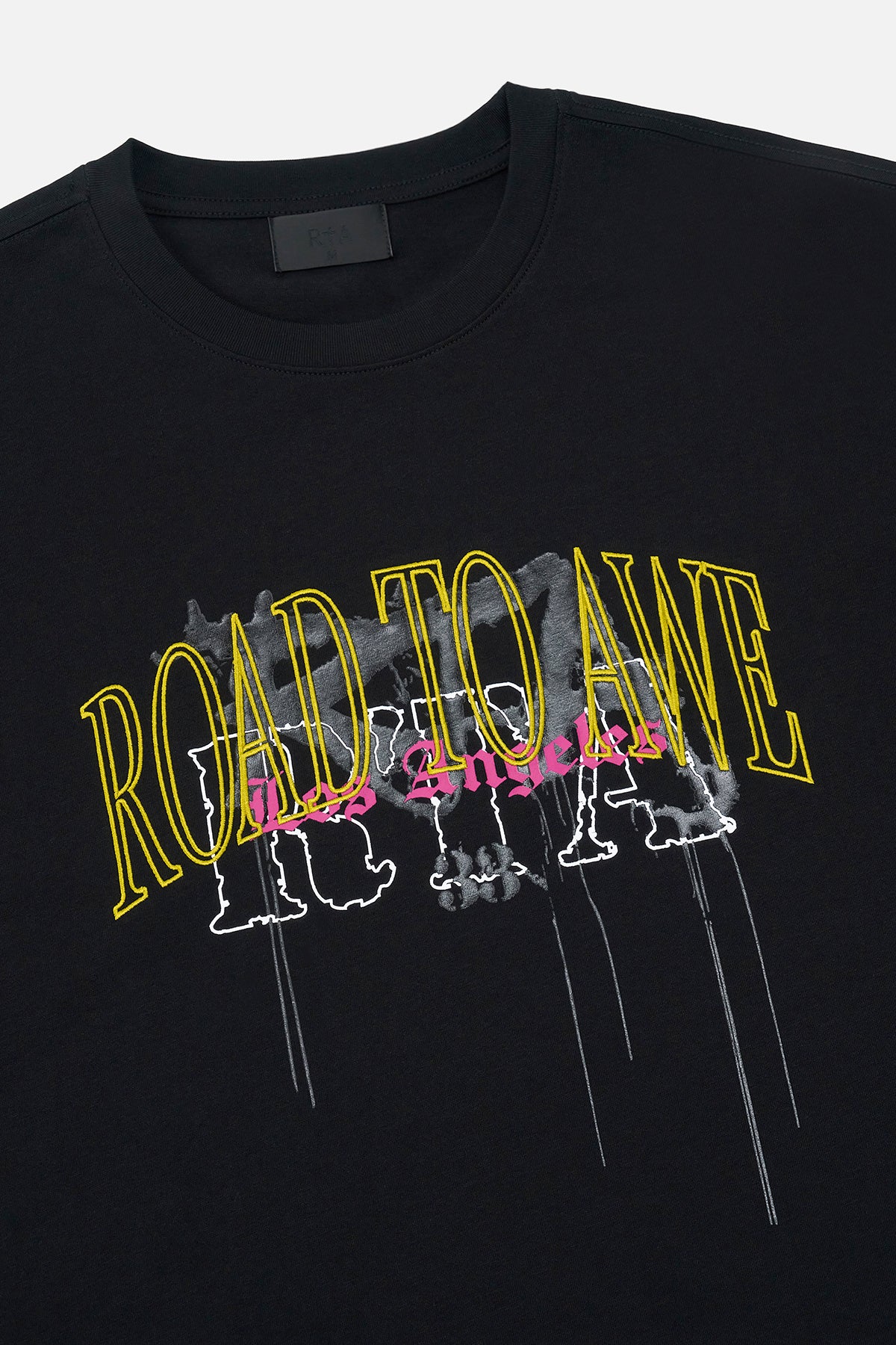 COLIN OVERSIZED SHORT SLEEVE TEE | BLACK MIXED LOGO