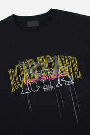 COLIN OVERSIZED SHORT SLEEVE TEE | BLACK MIXED LOGO