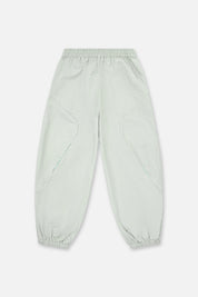 Smoke Grey Nylon Parachute Pant - Back View | RTA