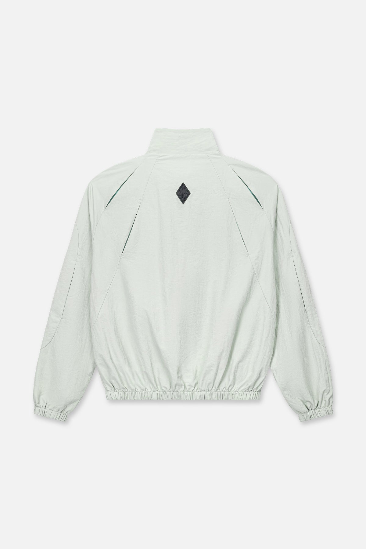 Smoke Nylon Eero Parachute Jacket - Back View, Diamond Logo Patch | RTA
