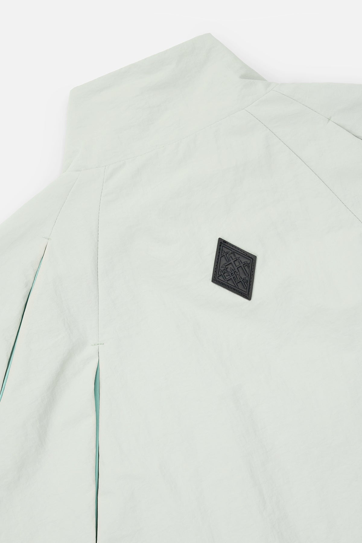 Smoke Nylon Eero Parachute Jacket - Back Sigil Patch Detail | RTA