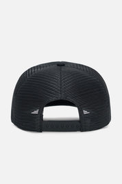 GIDEON TRUCKER HAT | BLACK MIXED LOGO