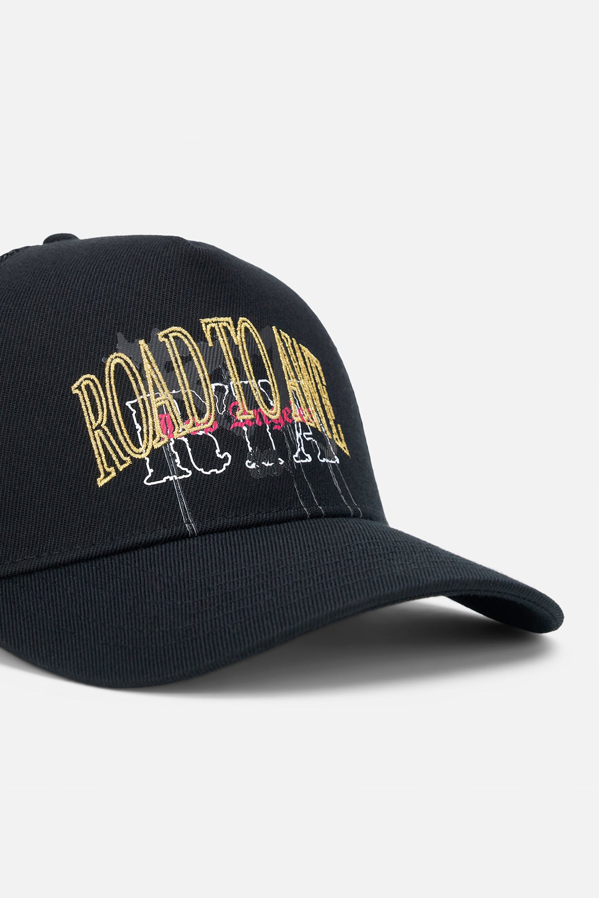 GIDEON TRUCKER HAT | BLACK MIXED LOGO