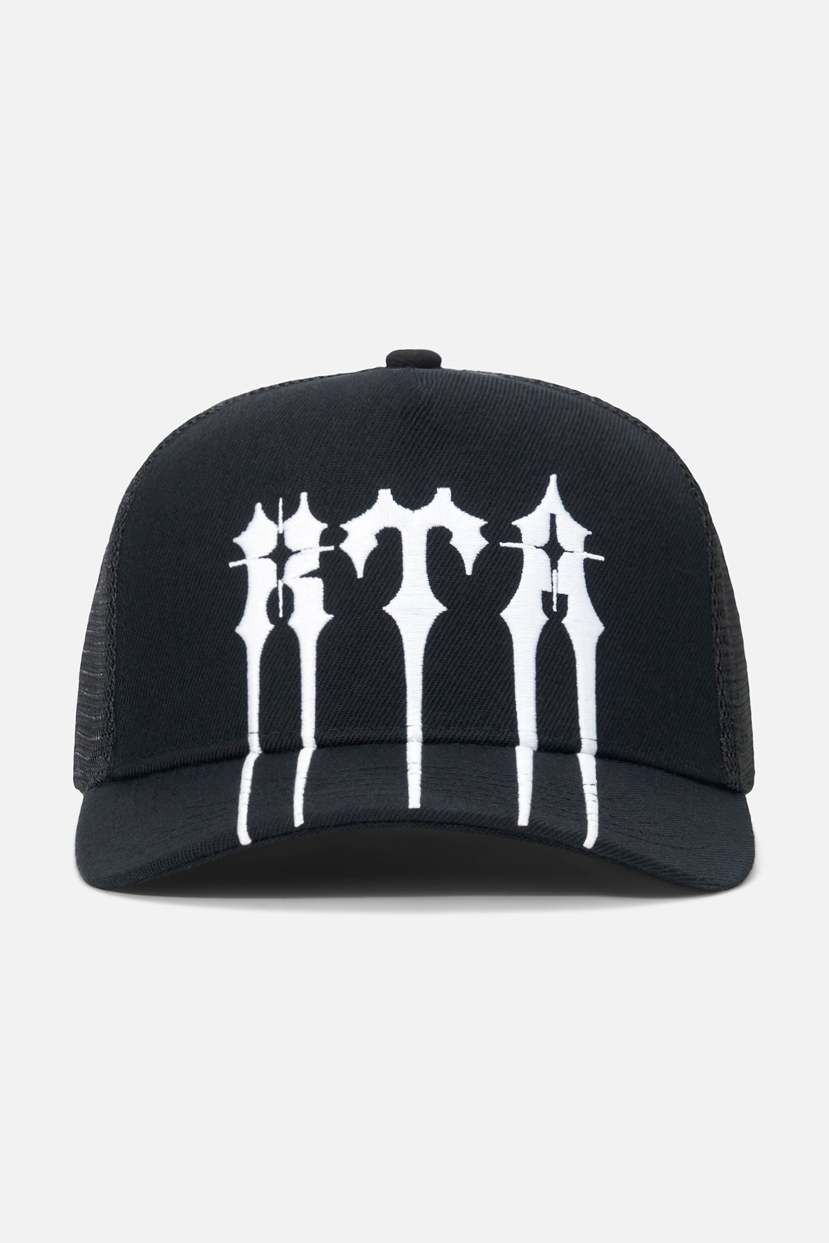 GIDEON TRUCKER HAT | BLACK SPIKED RTA