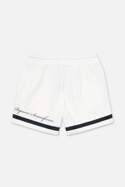 White Clyde Streetwear Shorts - Back View with Script Detail | RTA