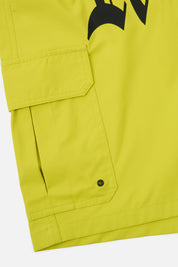 Citron Swim Trunk Cargo Pocket and Snap Detail - Side View | RTA