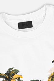 TERRY MUSCLE TEE | WHITE CAR DRIFT