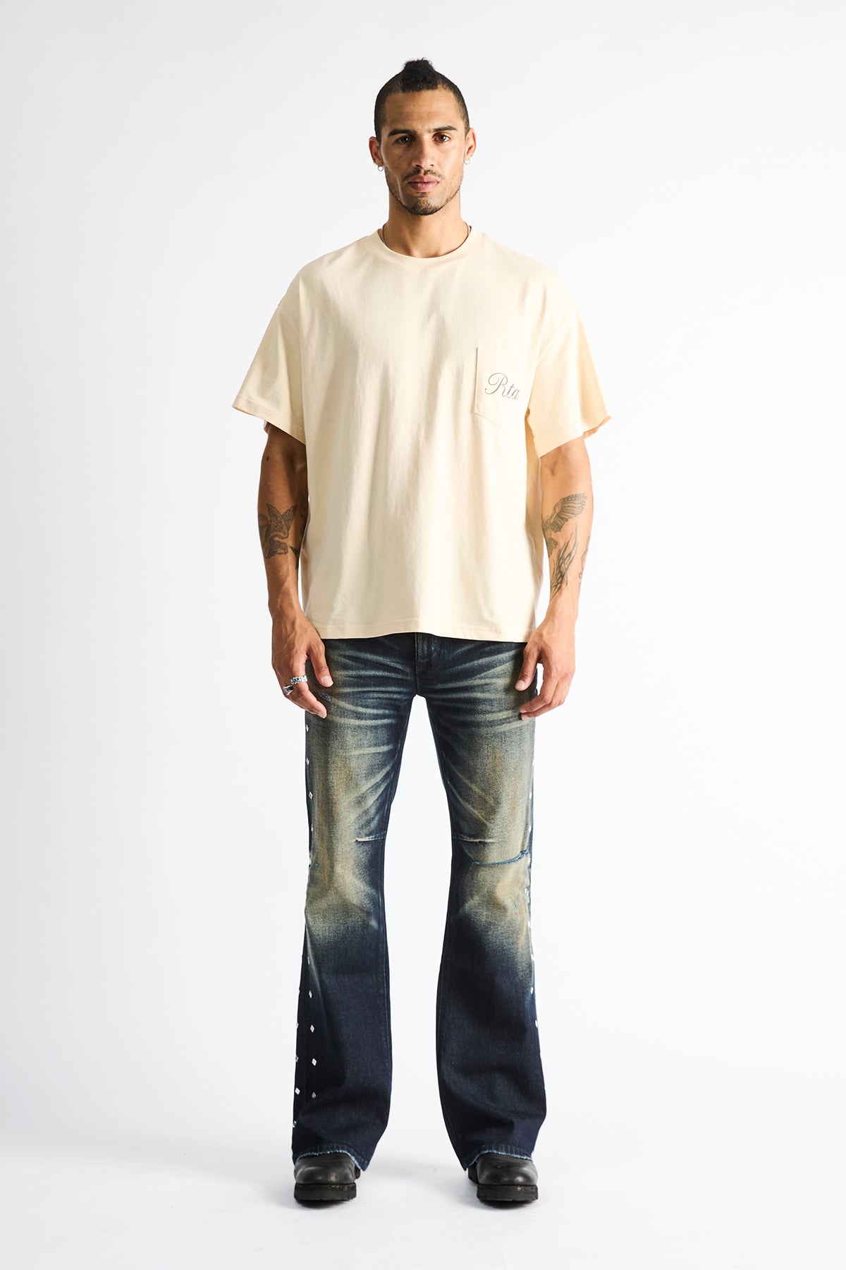 MAEL SLIM FLARE JEAN | ABYSS DRIFT STUD