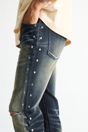 MAEL SLIM FLARE JEAN | ABYSS DRIFT STUD