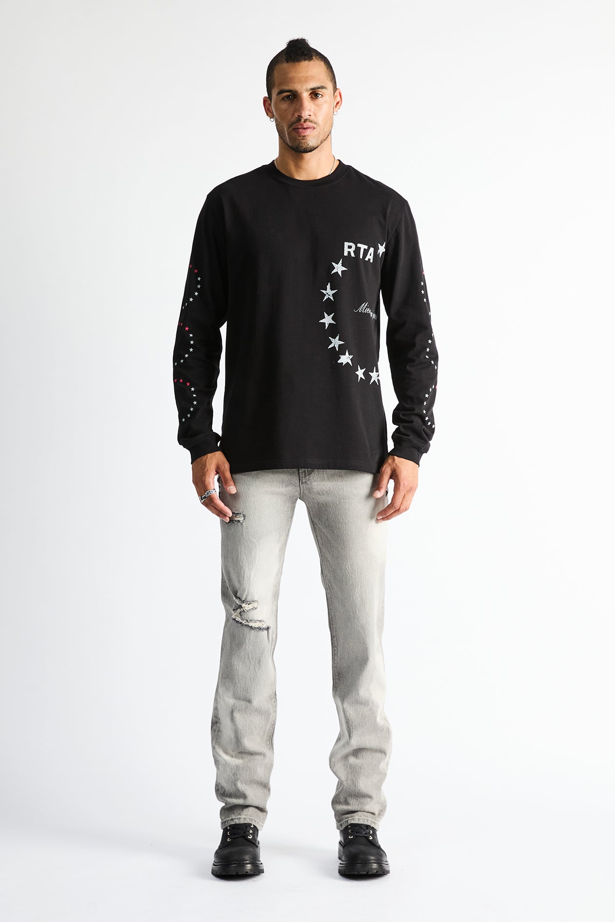 HARU SLIM FIT JEAN | CHARCOAL BLEACHED