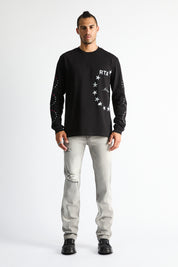 HARU SLIM FIT JEAN | CHARCOAL BLEACHED