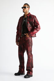 Apollo Fitted Classic Jacket Black Eclipse - Side Profile Luxury Streetwear Styled Look | RTA