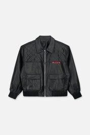 EVANDER OVERSIZED BOMBER | BLACK BLACK / M