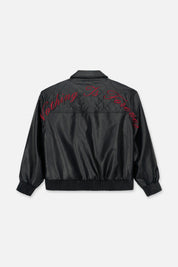 EVANDER OVERSIZED BOMBER | BLACK BLACK / M