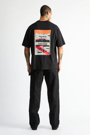 COLIN OVERSIZED SHORT SLEEVE TEE | BLACK CASE FILE