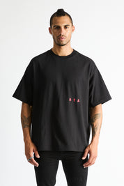 COLIN OVERSIZED SHORT SLEEVE TEE | BLACK ULTRA