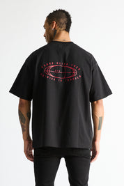 COLIN OVERSIZED SHORT SLEEVE TEE | BLACK ULTRA