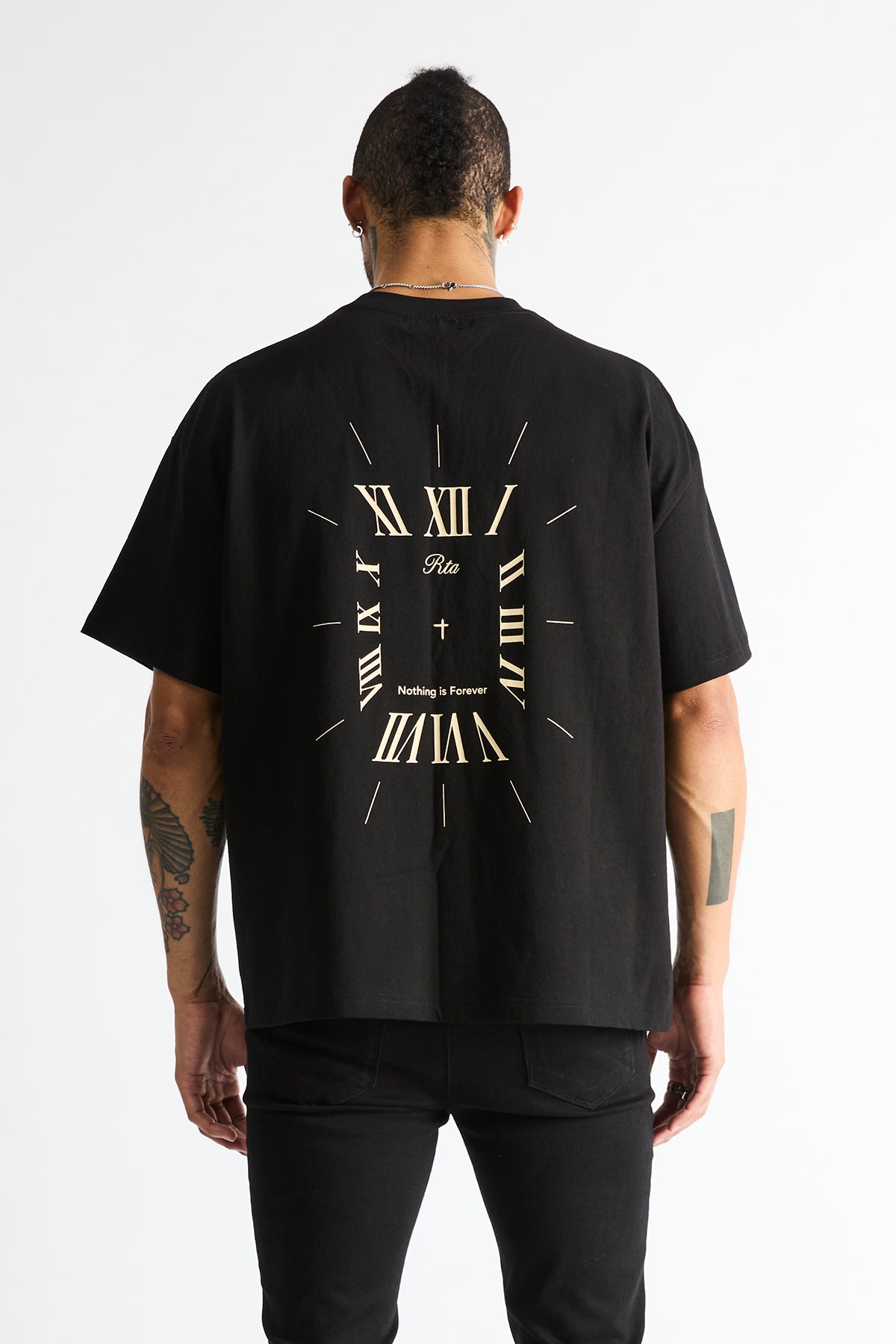 BASTIEN POCKET TEE | BLACK CLOCKFACE