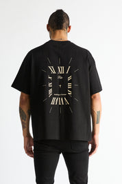 BASTIEN POCKET TEE | BLACK CLOCKFACE