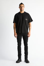 BASTIEN POCKET TEE | BLACK CLOCKFACE