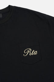 BASTIEN POCKET TEE | BLACK CLOCKFACE BLACK CLOCKFACE / M