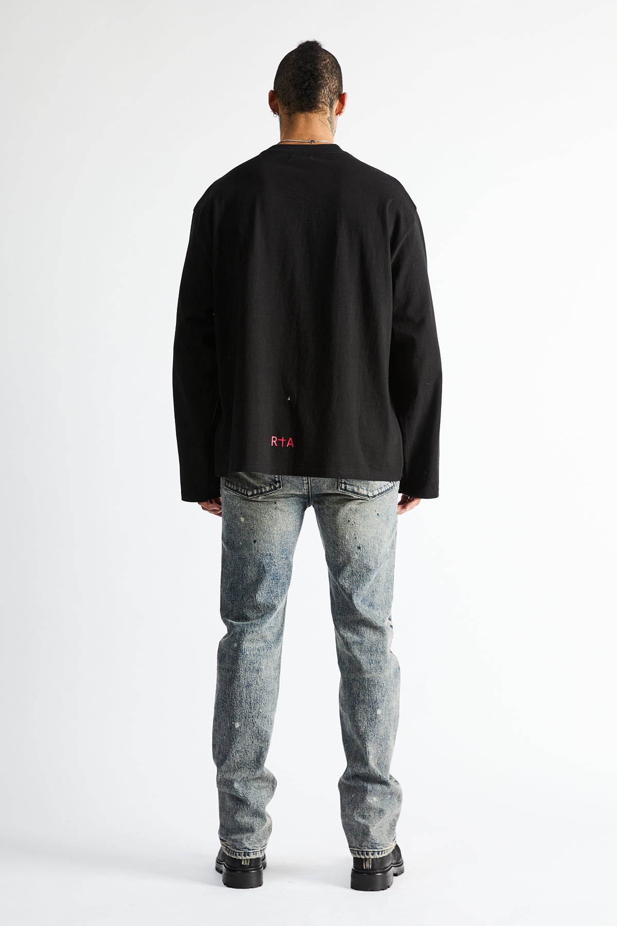 MARCEAU OVERSIZED LONG SLEEVE TEE | BLACK PAYDAY
