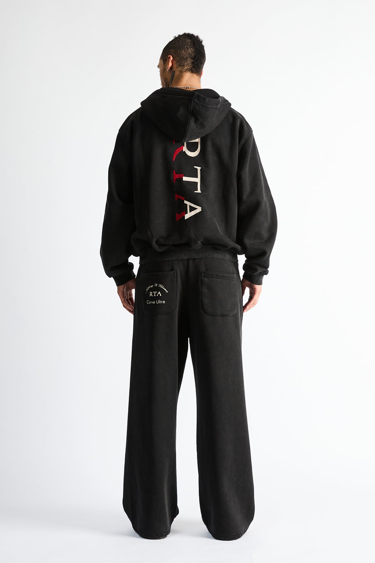 LUXEN BAGGY SWEATPANTS | VINTAGE BLACK COMBO