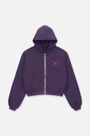 KAEN CROPPED ZIP UP HOODIE | GRAPE CURVA ULTRA GRAPE CURVA ULTRA / S