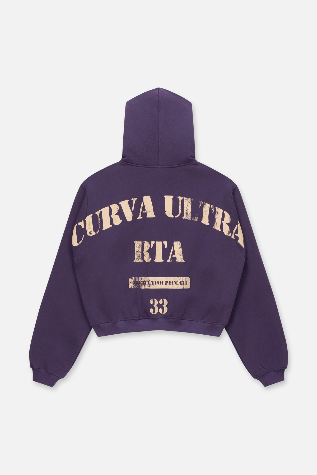 KAEN CROPPED ZIP UP HOODIE | GRAPE CURVA ULTRA GRAPE CURVA ULTRA / S