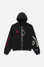 RIKO HALF HALF ZIP UP | VINTAGE BLACK COMBO VINTAGE BLACK COMBO / XXL
