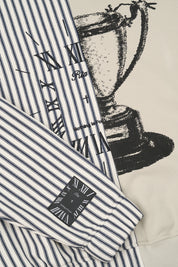 RIKO HALF HALF ZIP UP | GREY STRIPE COMBO GREY STRIPE COMBO / S