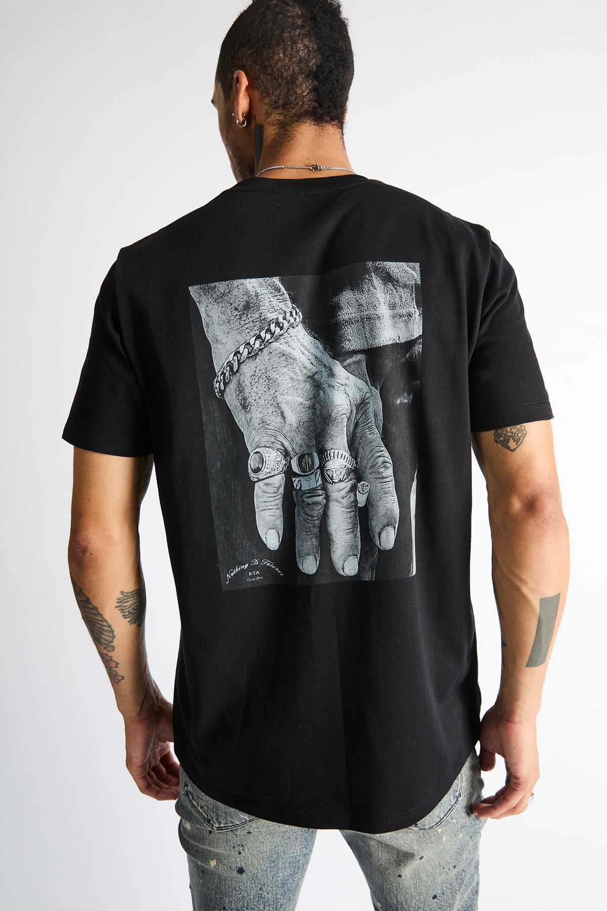 LIAM SHORT SLEEVE TEE | BLACK MAFIA HAND