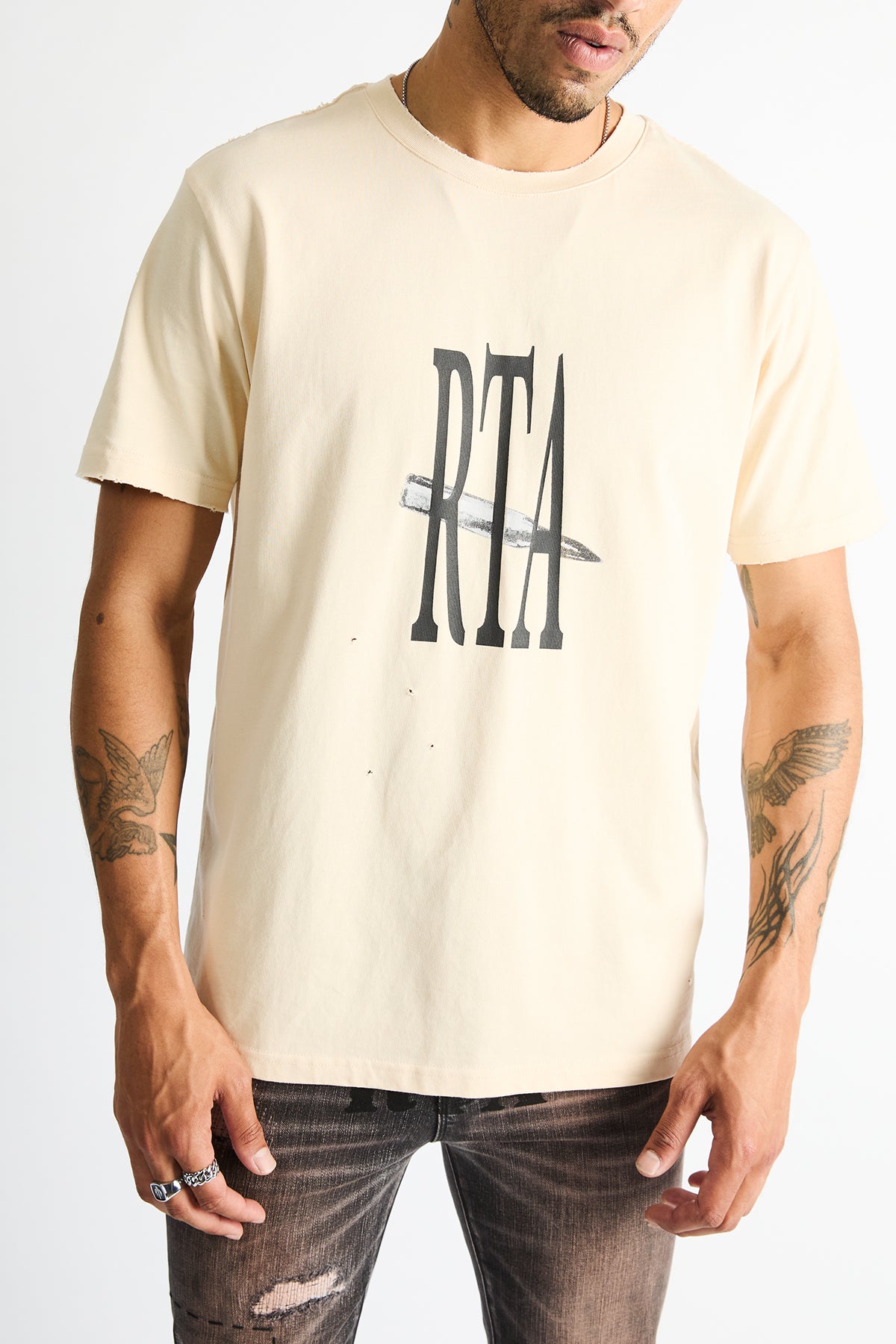 LIAM SHORT SLEEVE TEE | BONE CURVA PHOTO