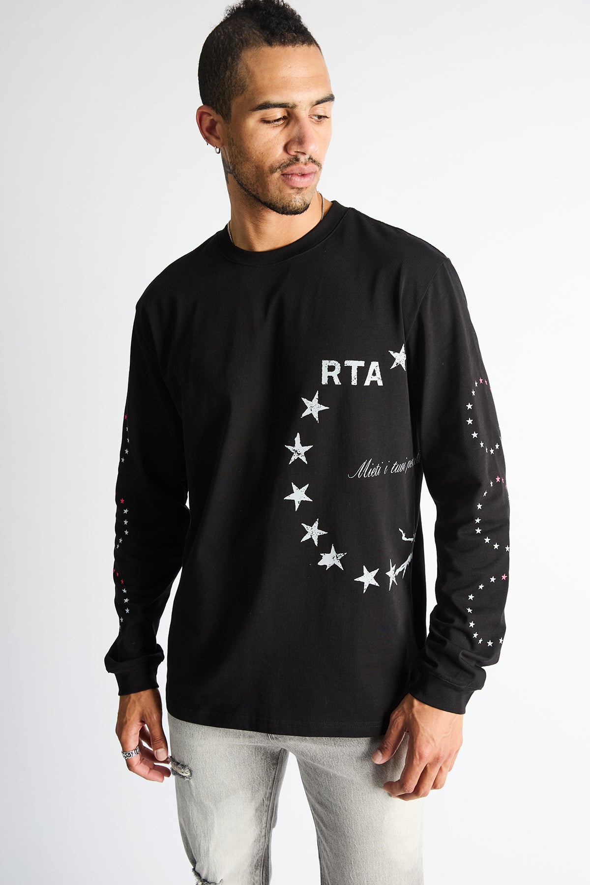 LAWRENCE LONG SLEEVE TEE | BLACK STAR WIRE