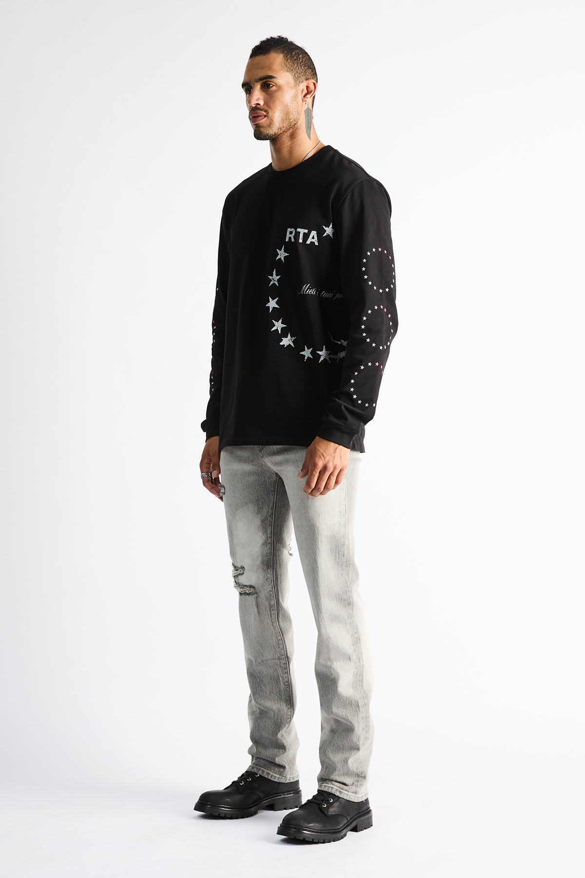LAWRENCE LONG SLEEVE TEE | BLACK STAR WIRE