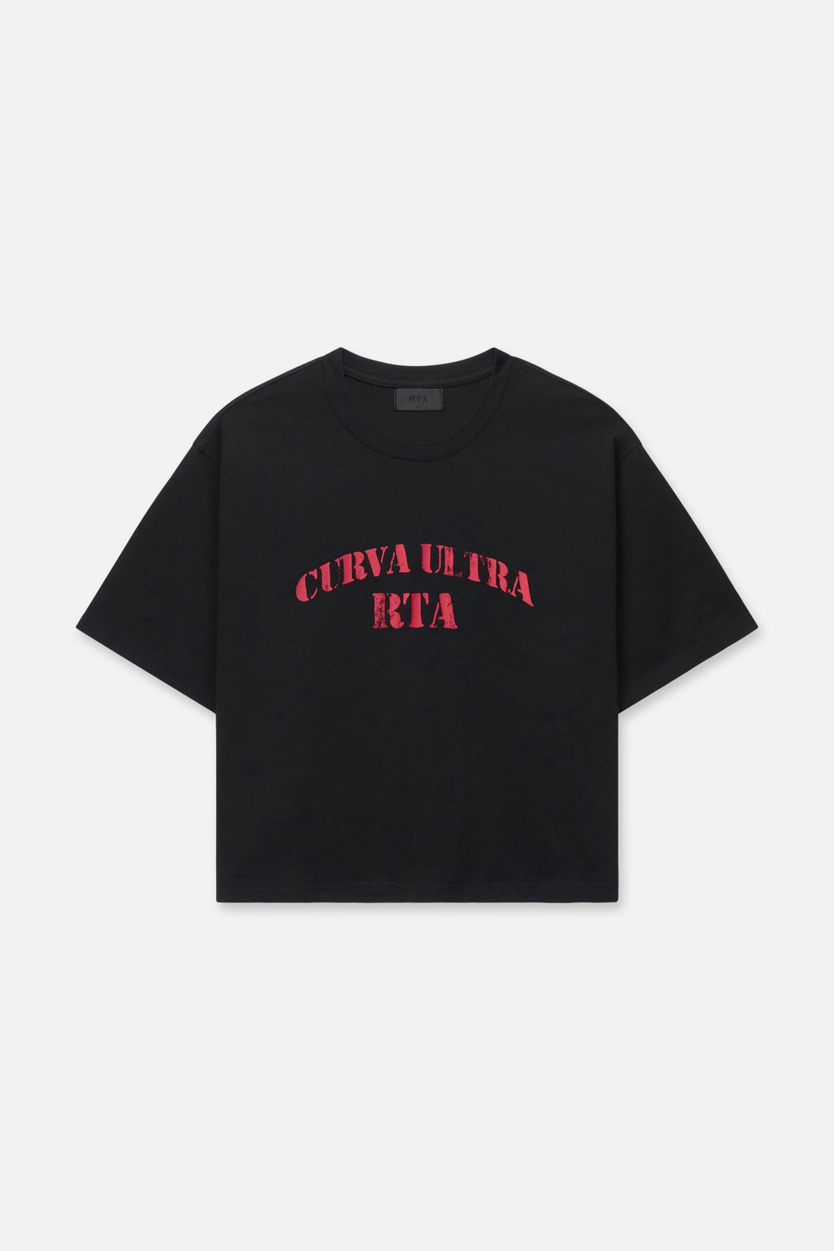 AUSTIN CROPPED OVERSIZED TEE | BLACK CURVA ULTRA BLACK CURVA ULTRA / XXL