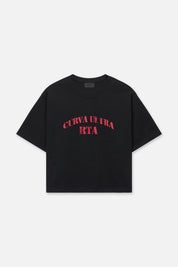 AUSTIN CROPPED OVERSIZED TEE | BLACK CURVA ULTRA BLACK CURVA ULTRA / XXL