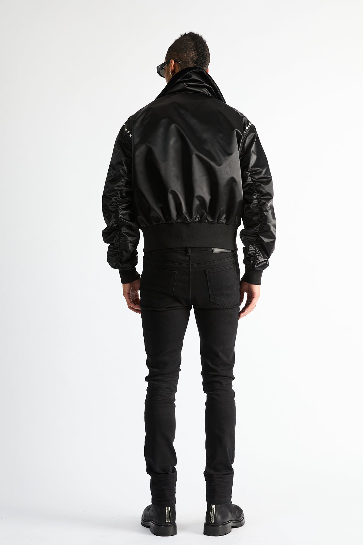 ARLEN CARGO AVIATOR JACKET | BLACK