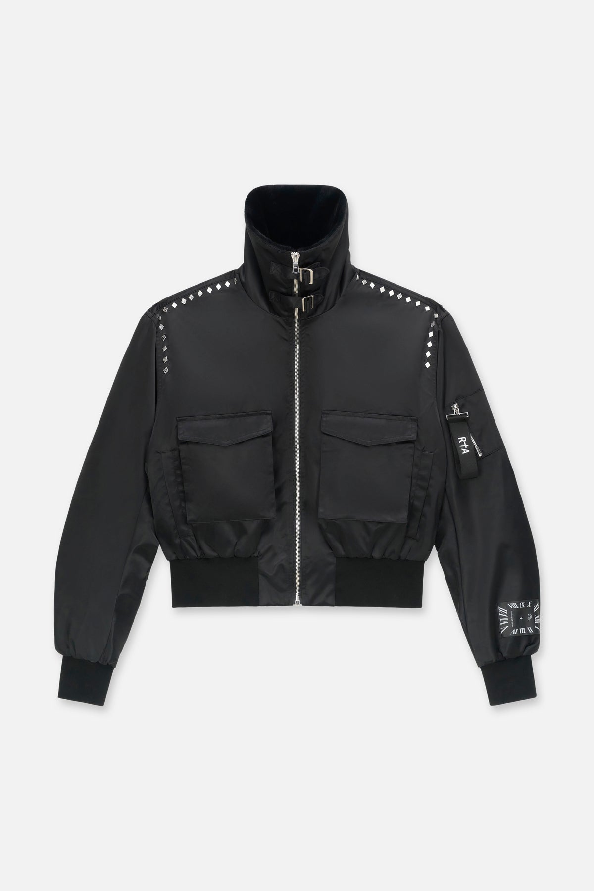 ARLEN CARGO AVIATOR JACKET | BLACK