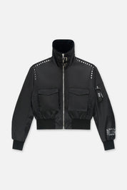 ARLEN CARGO AVIATOR JACKET | BLACK