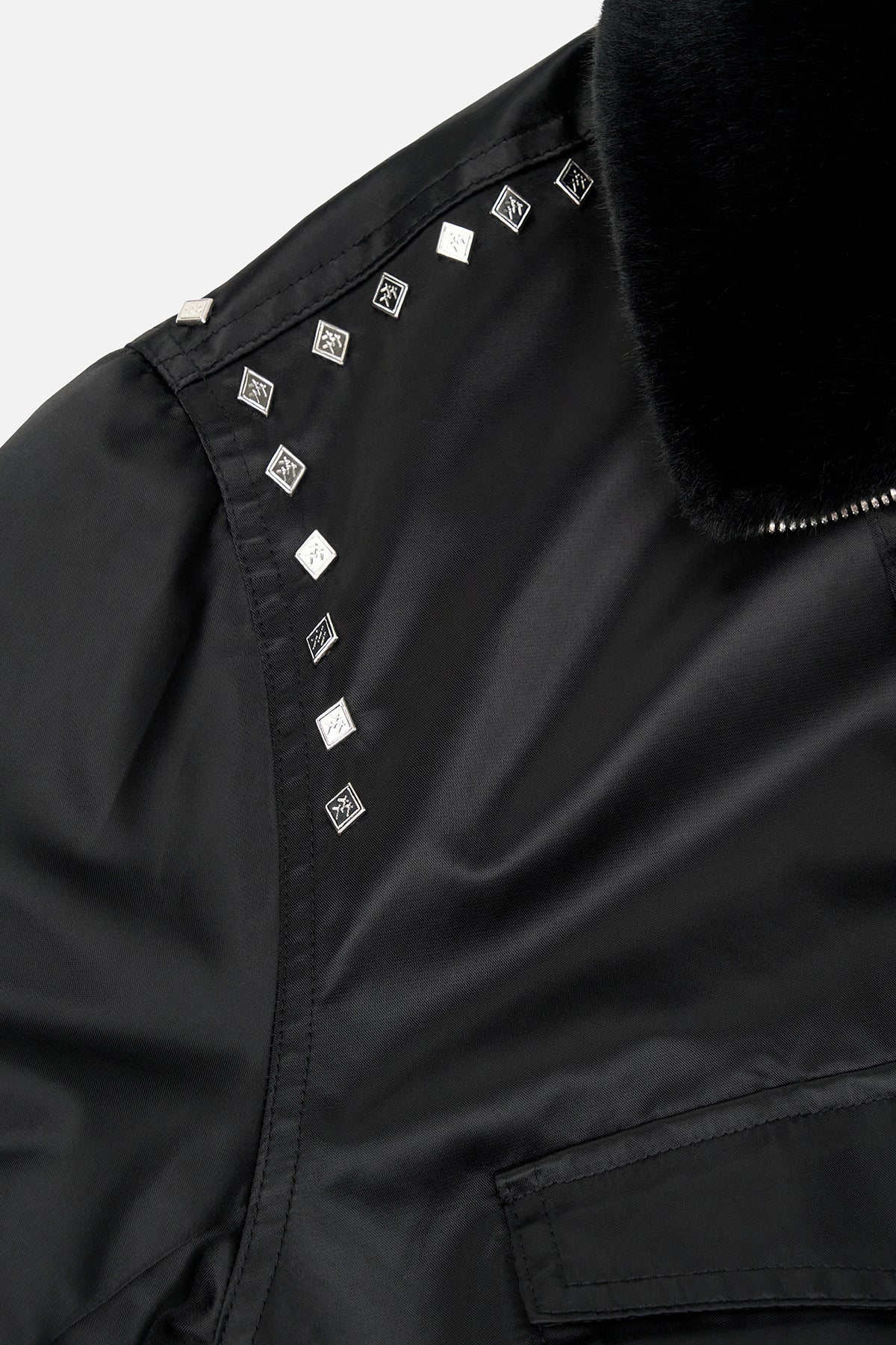 ARLEN CARGO AVIATOR JACKET | BLACK