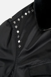 ARLEN CARGO AVIATOR JACKET | BLACK