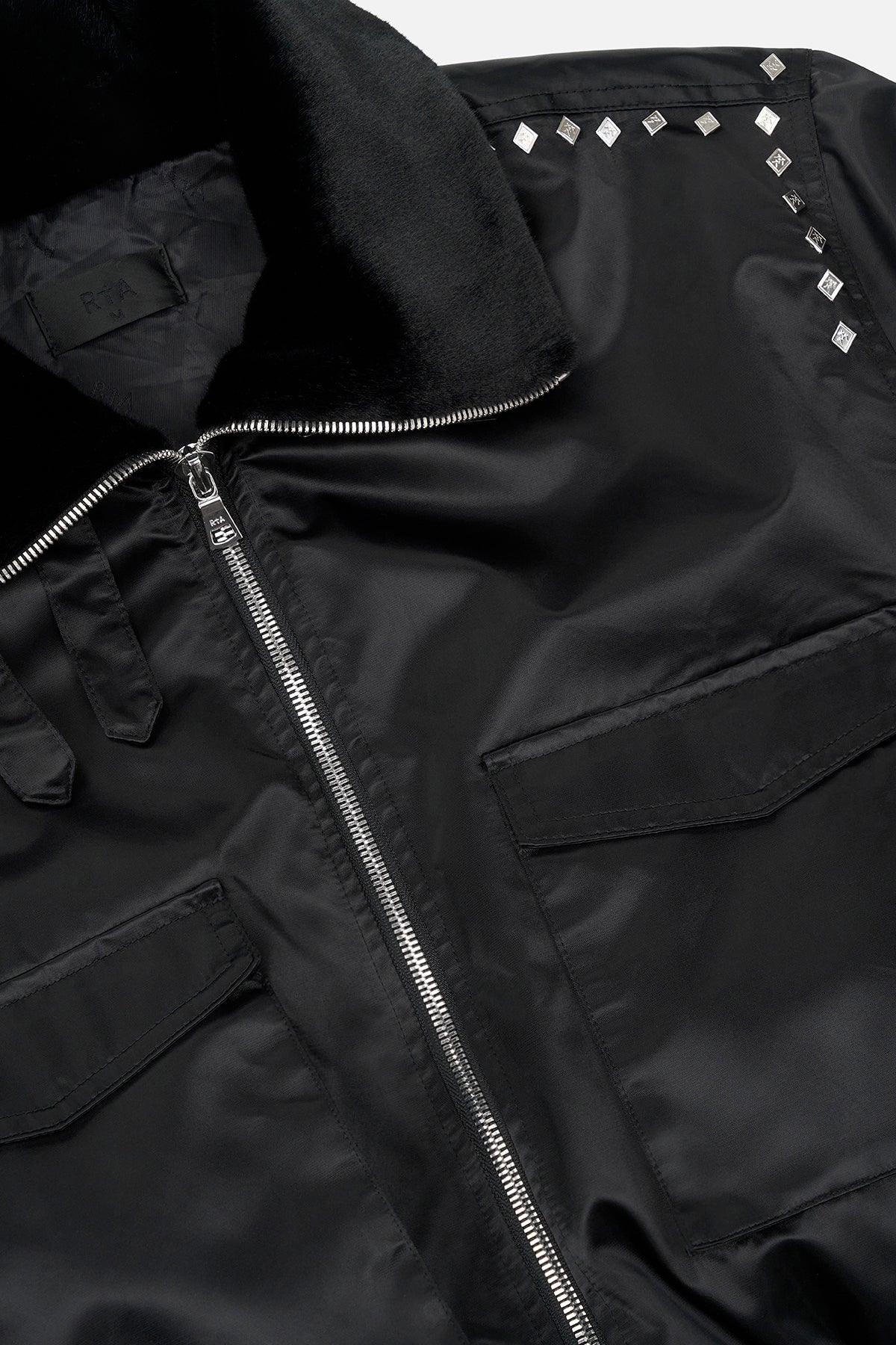 ARLEN CARGO AVIATOR JACKET | BLACK