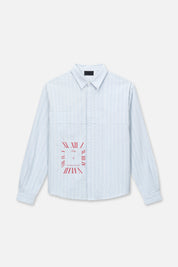 RONIN BUTTON UP SHIRT | ICE BLUE STRIPE ICE BLUE STRIPE / S